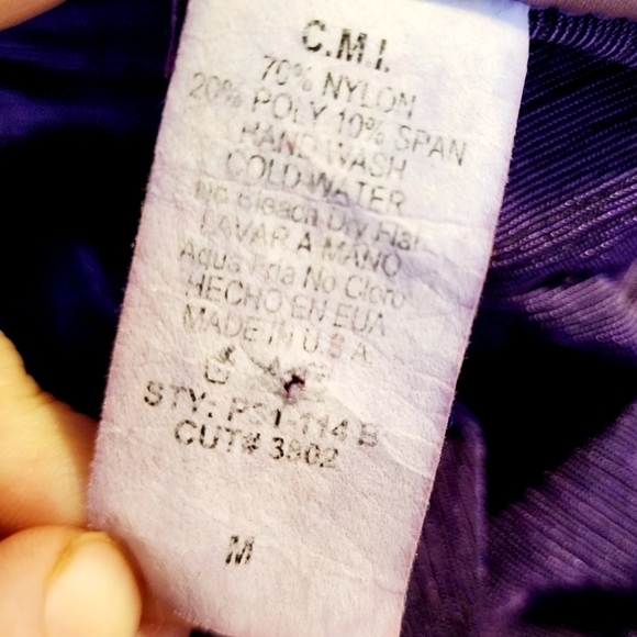 Vintage C.O.C. Long Purple Duster Short Sleeve Cardigan Women's Medium M Kimono - Picture 6 of 6